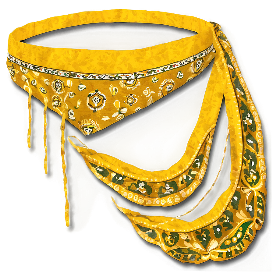 Yellow Bandana Clipart Png 05242024