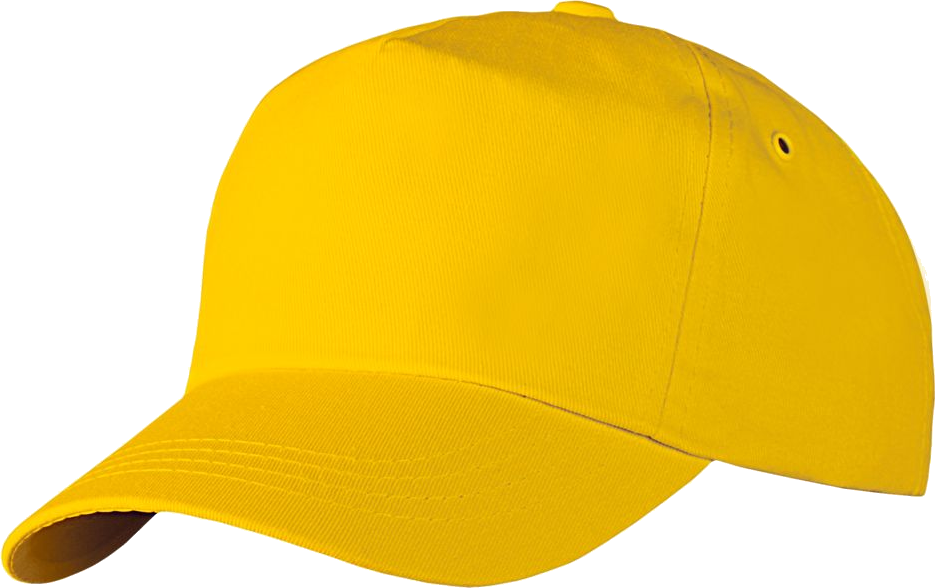 Yellow Baseball Cap Isolated