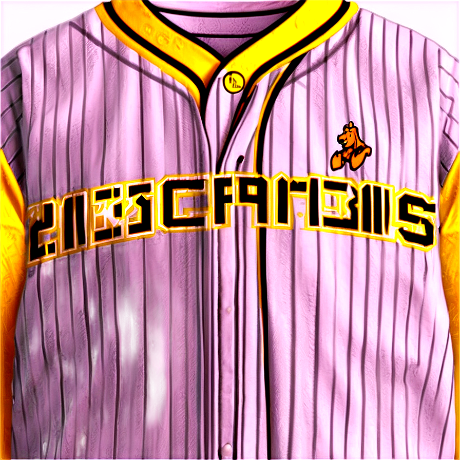 Yellow Baseball Jersey Png Rno91