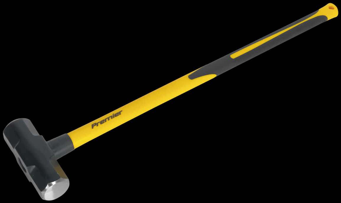 Yellow Black Handled Hammer