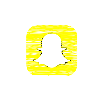 Yellow Black Snapchat Logo