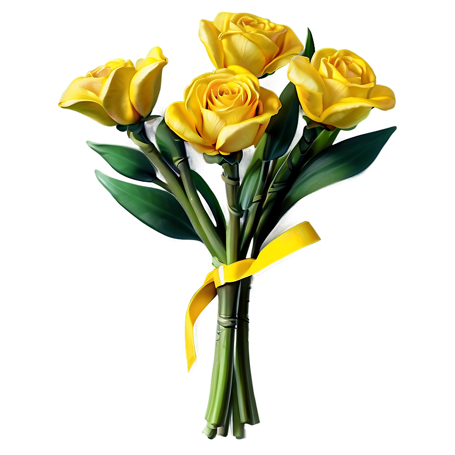 Yellow Bouquet Png Aks20