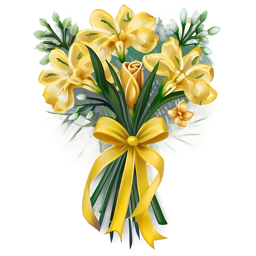 Yellow Bouquet Png Xlu36