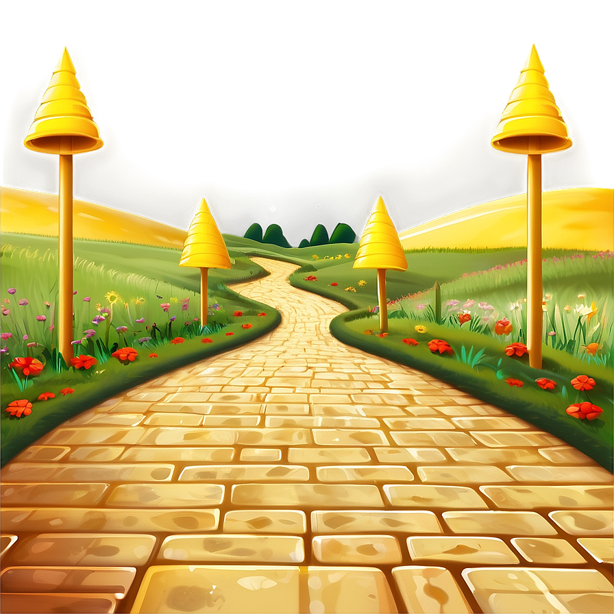 Yellow Brick Road Clipart Png Fry