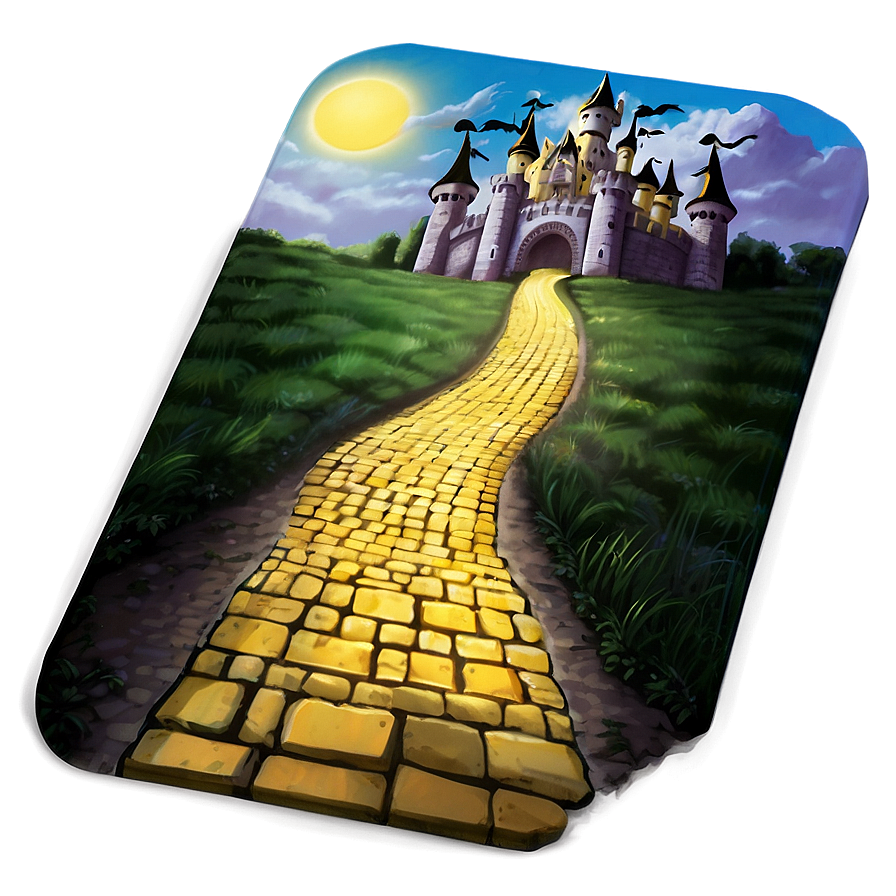 Yellow Brick Road To Fantasy Castle Png 77