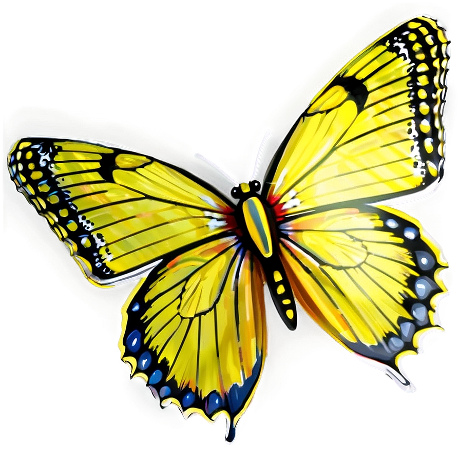 Yellow Butterfly B