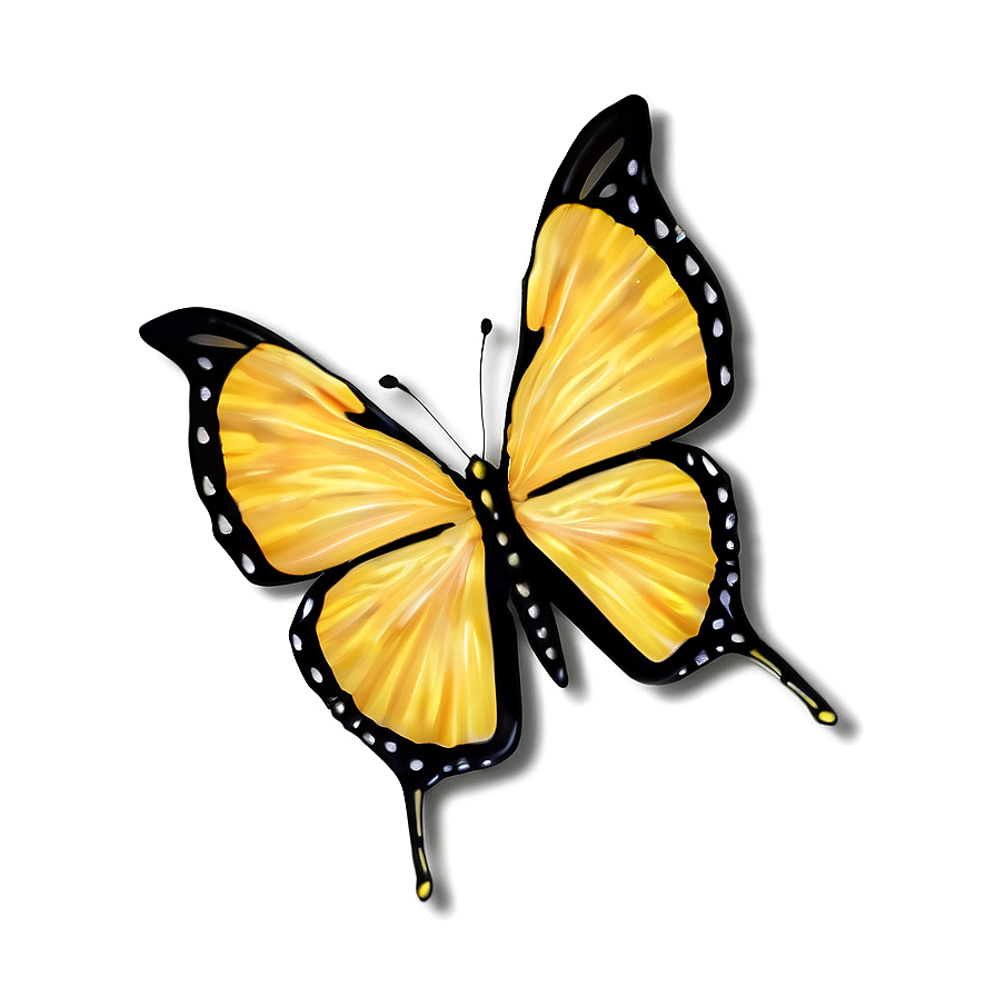 Yellow Butterfly Pattern Png 47