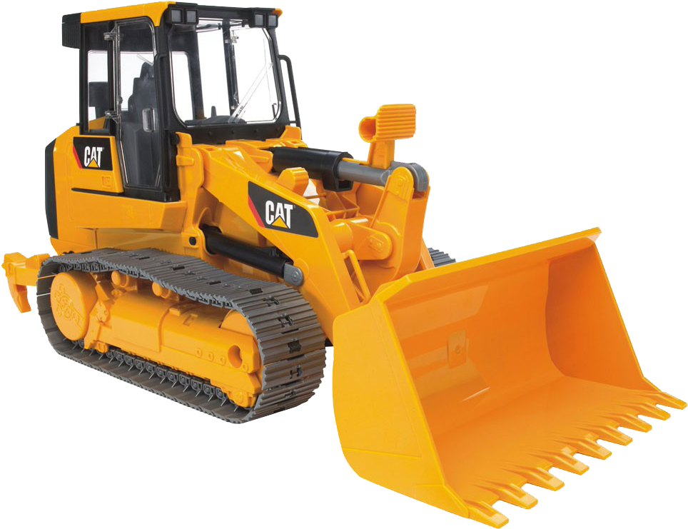 Yellow C A T Bulldozer Construction Equipment