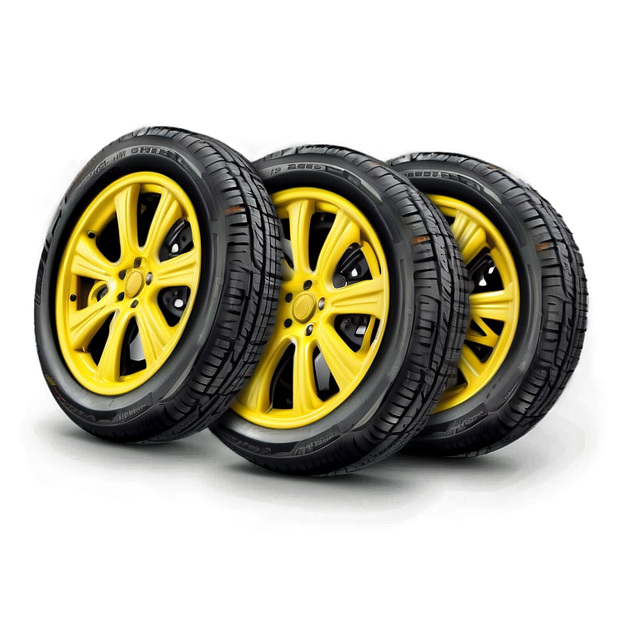 Yellow Car Wheel Png Uly