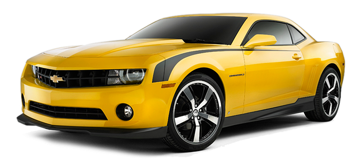 Yellow Chevrolet Camaro Sports Car