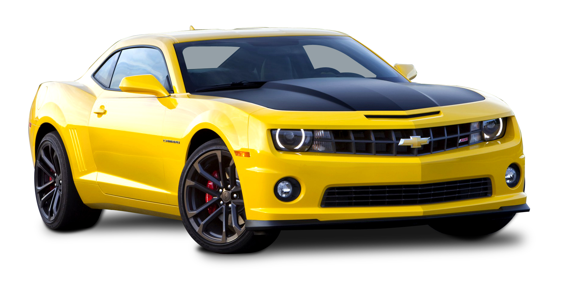 Yellow Chevrolet Camaro Transparent Background