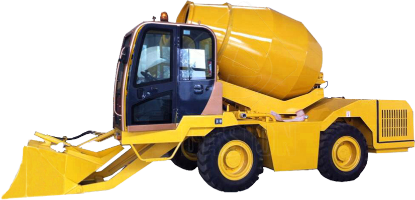 Yellow Concrete Mixer Truck