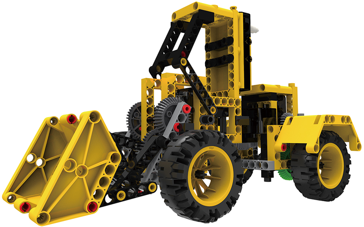 Yellow Construction Bulldozer Model