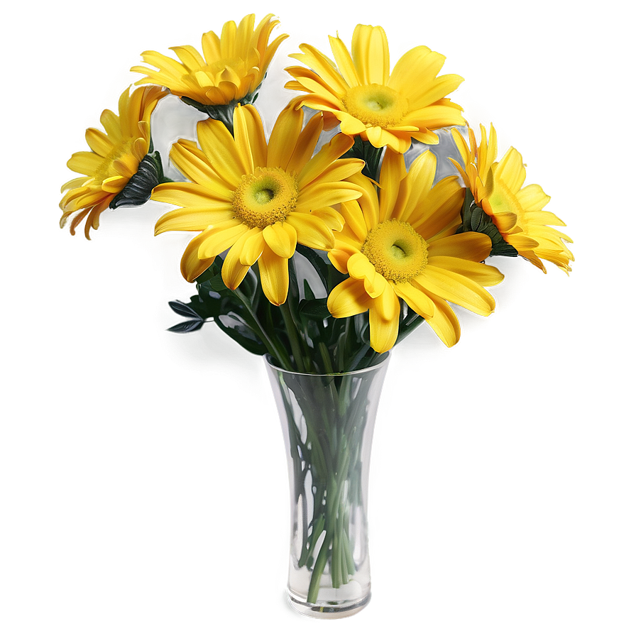 Yellow Daisy Floral Arrangement Png 06292024