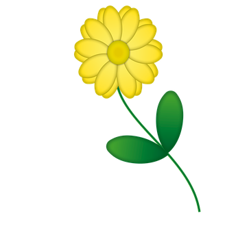 Yellow Daisy Illustration