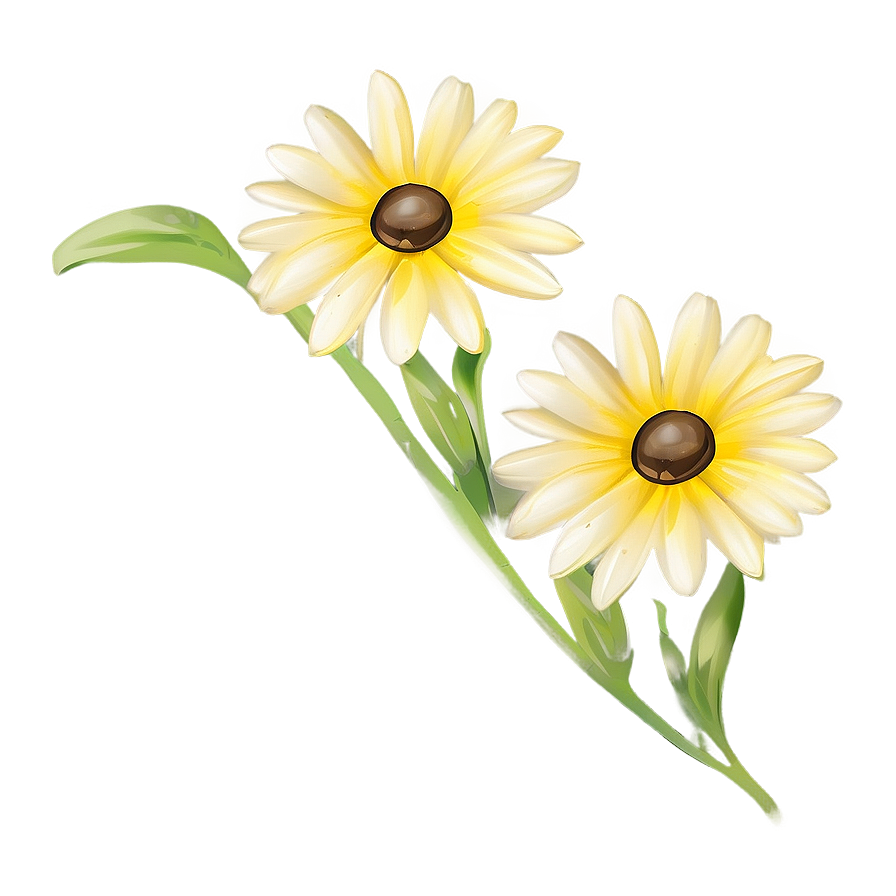 Yellow Daisy Sketch Png 06292024