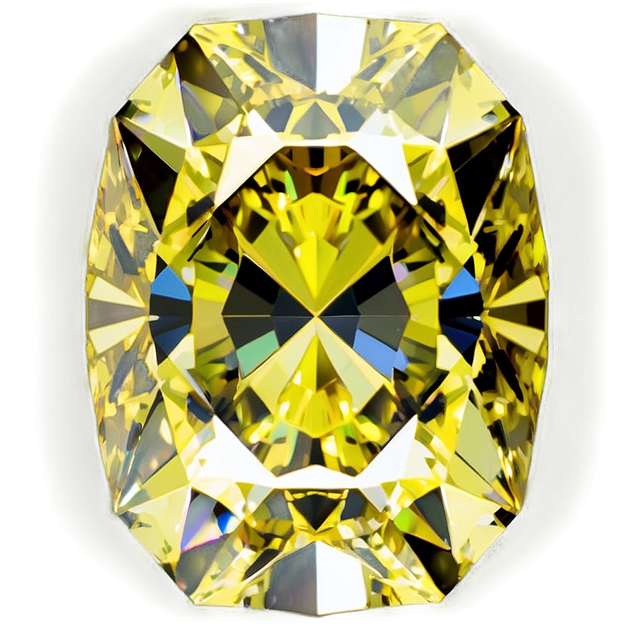 Yellow Diamond Close-up Png Vor96