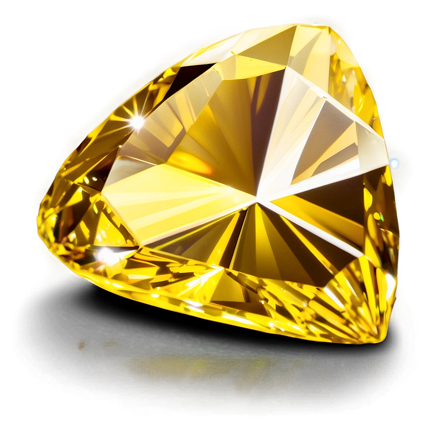 Yellow Diamond In Golden Light Png Iqa93