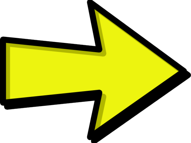 Yellow Directional Arrow