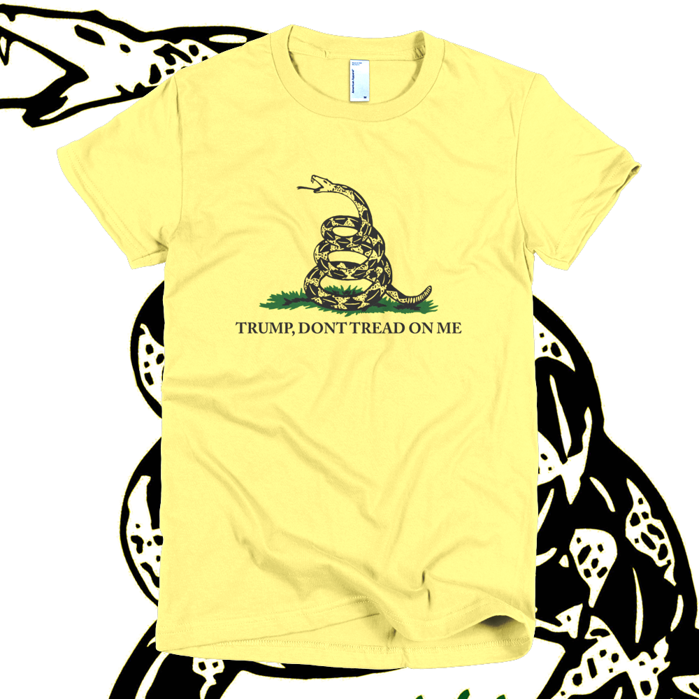 Yellow Dont Tread On Me Trump Tshirt