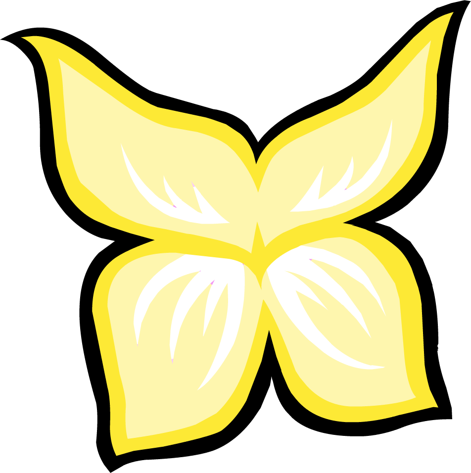 Yellow Fairy Wings Vector Art