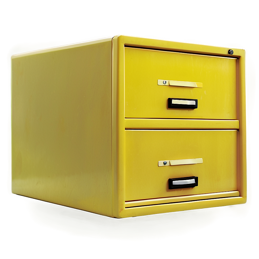 Yellow Filing Cabinet Png 15