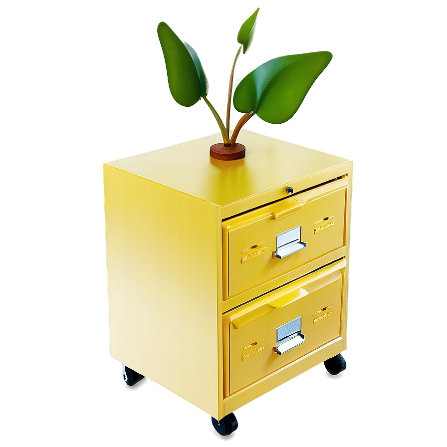 Yellow Filing Cabinet Png Qaj