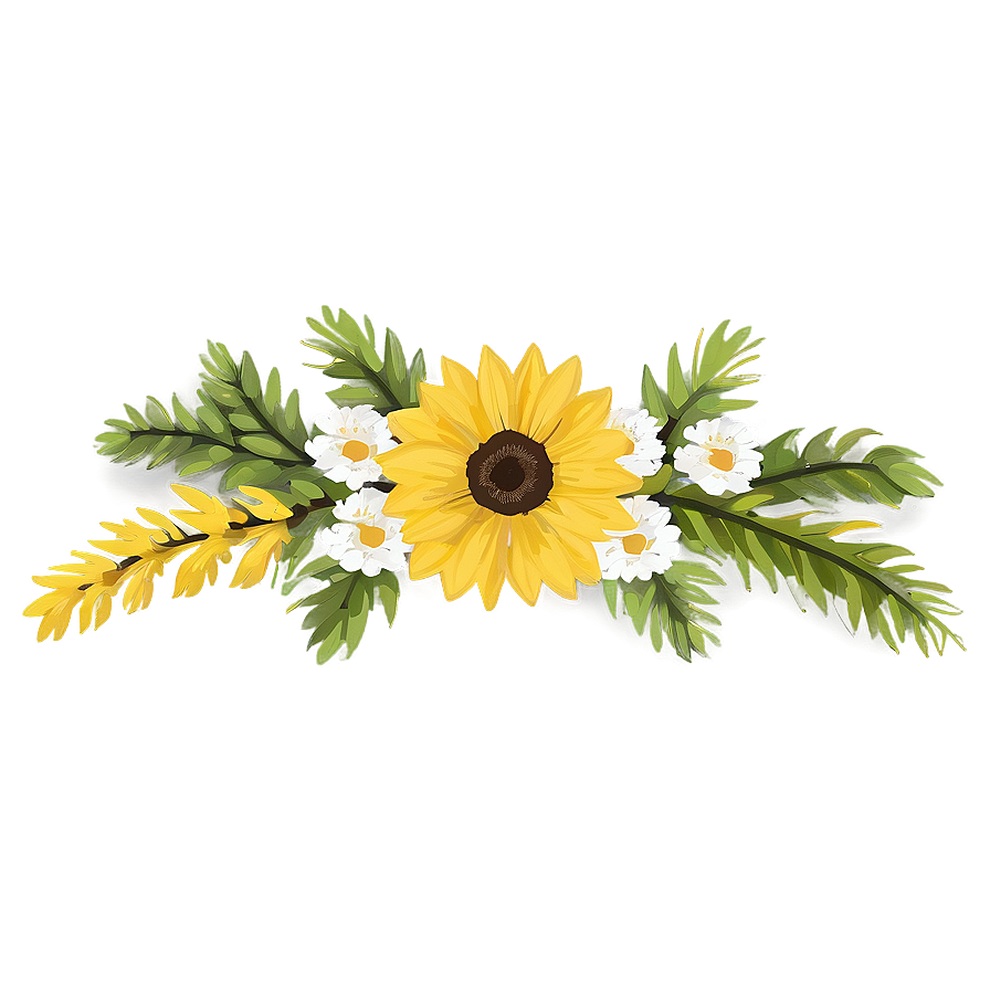 Yellow Floral Arrangement Png Dms