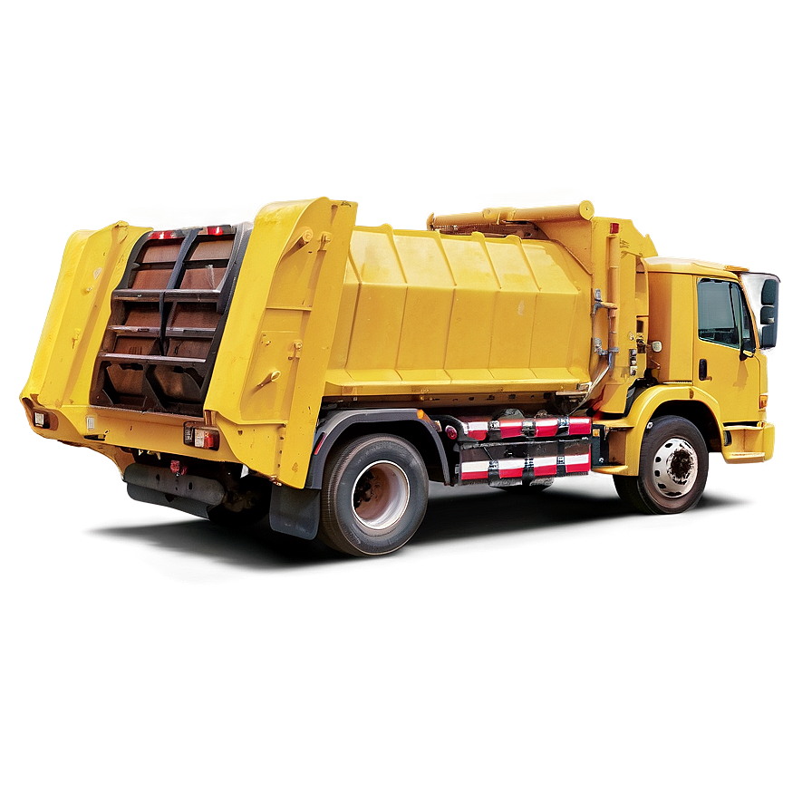 Yellow Garbage Truck Png 06202024