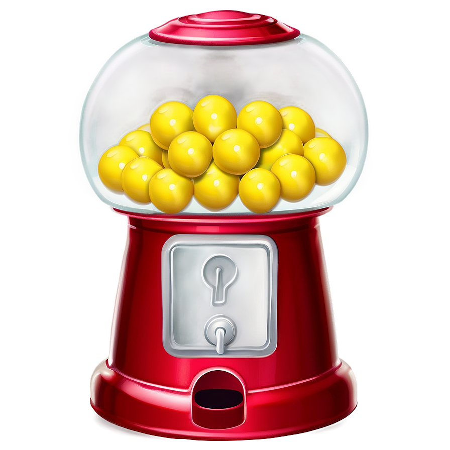 Yellow Gumball Machine Png 50