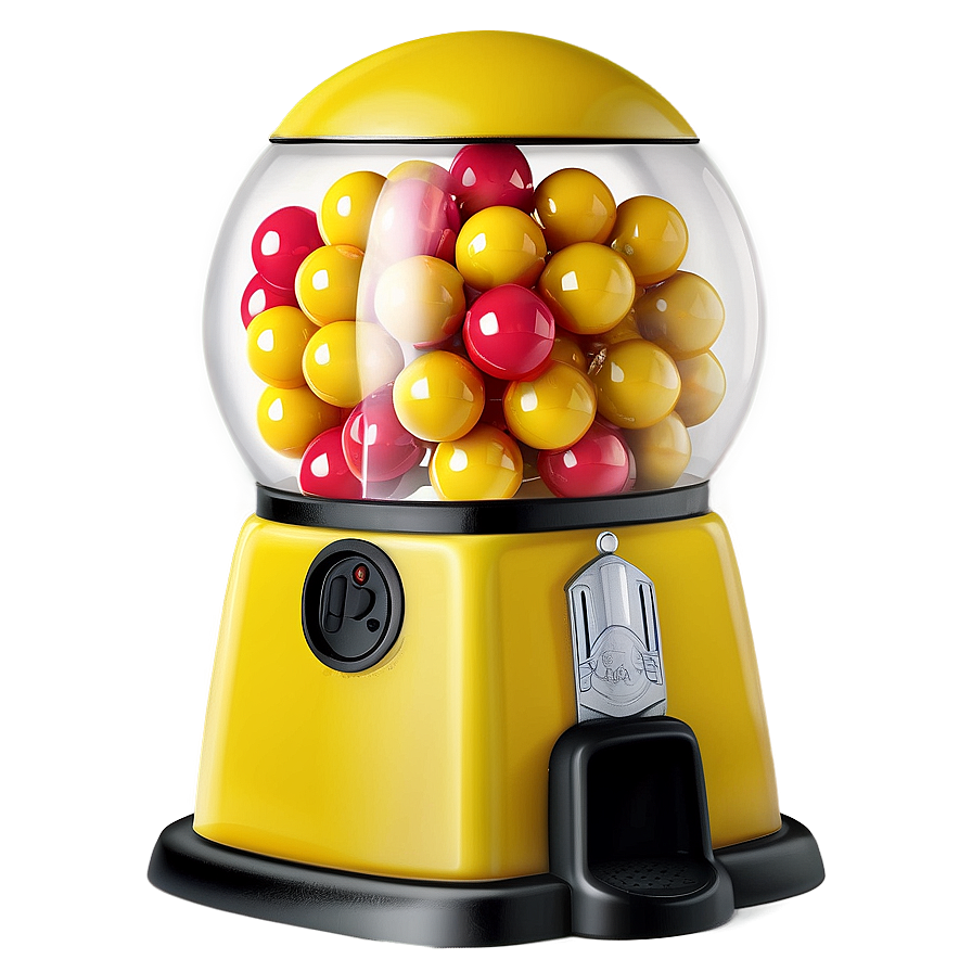 Yellow Gumball Machine Png Oxk