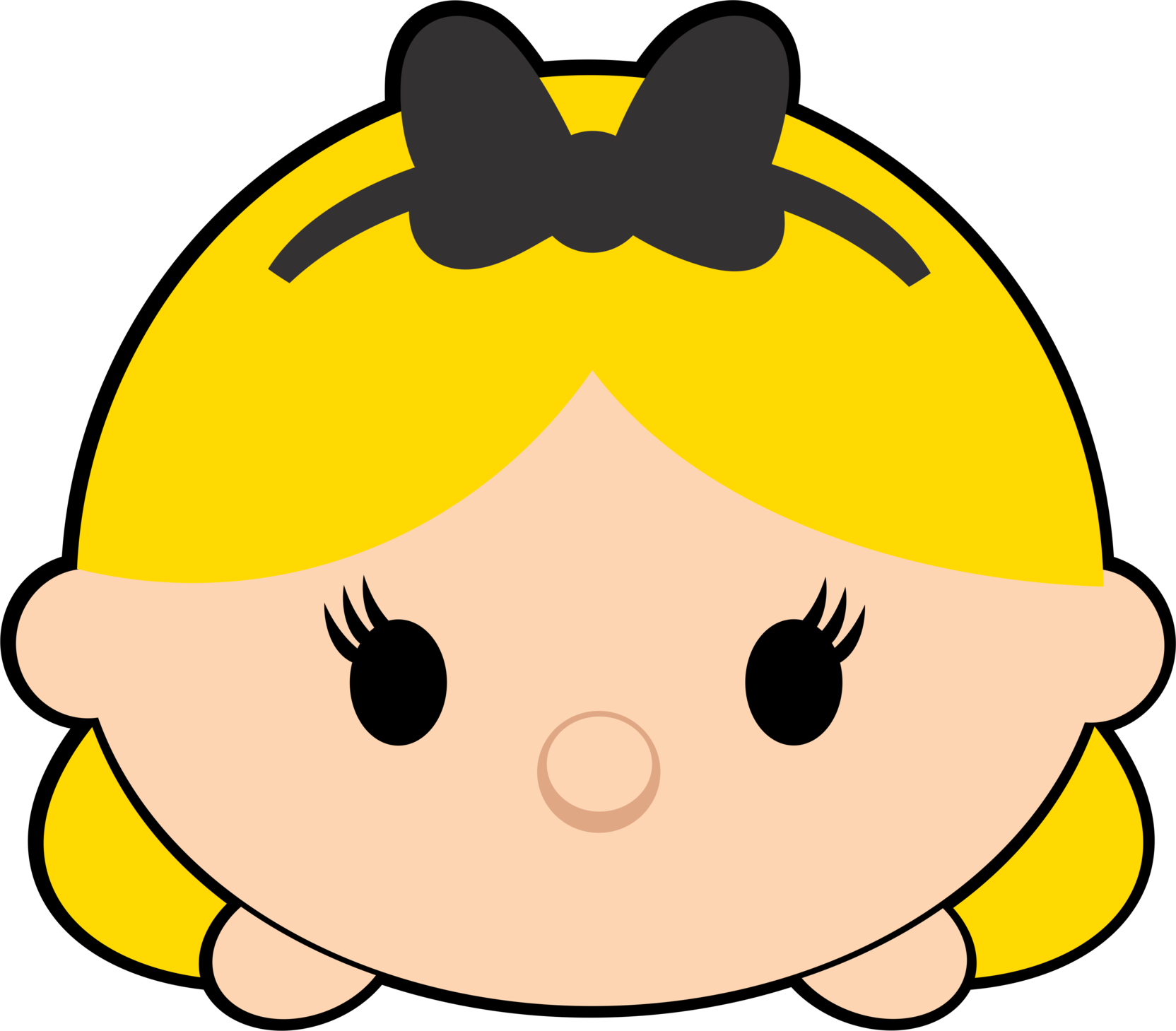 Yellow Haired Tsum Tsum Character