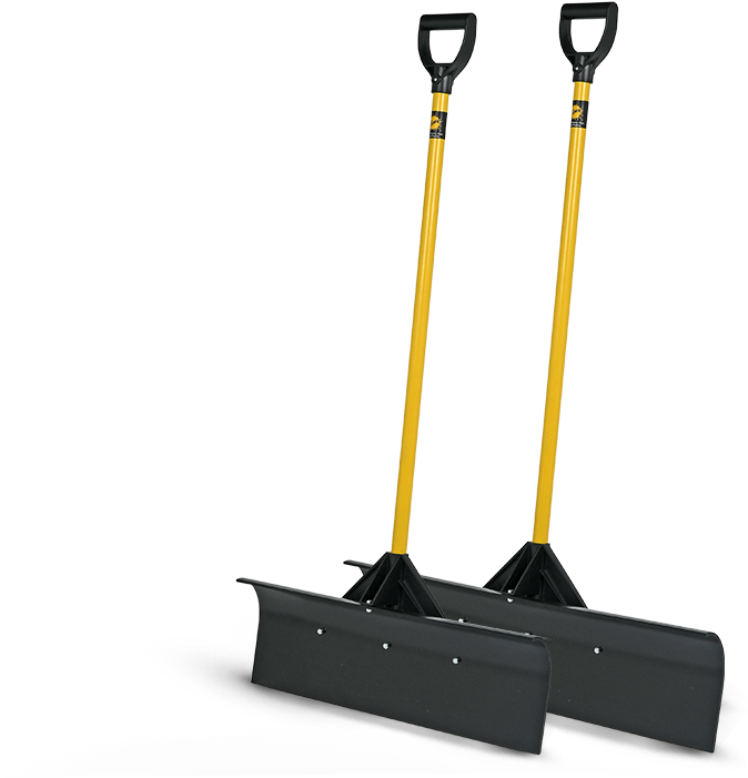 Yellow Handled Snow Shovels