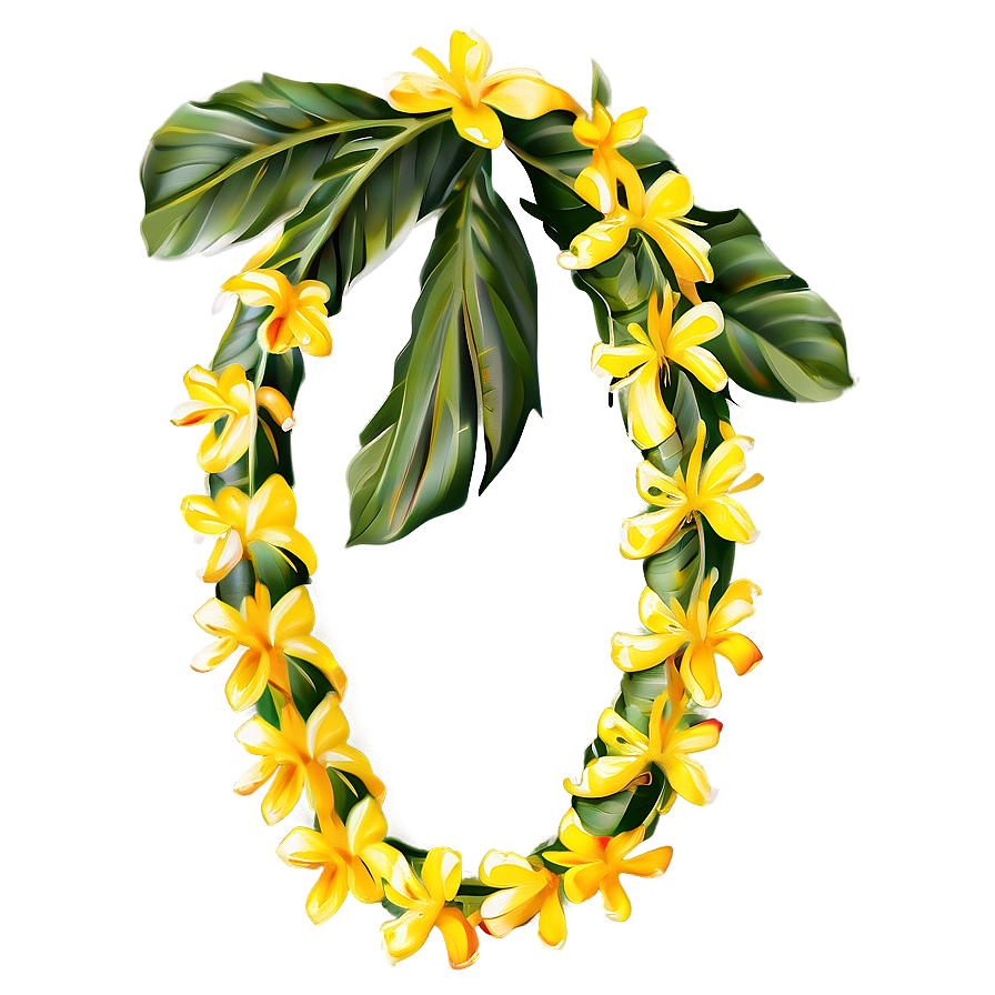 Yellow Hawaiian Lei Png Glr