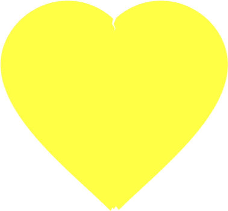 Yellow Heart Emoji Illustration