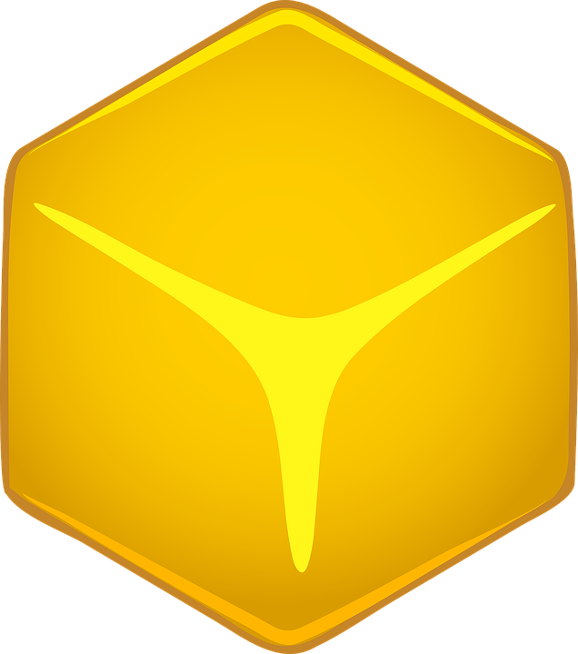 Yellow Hexagon Icon