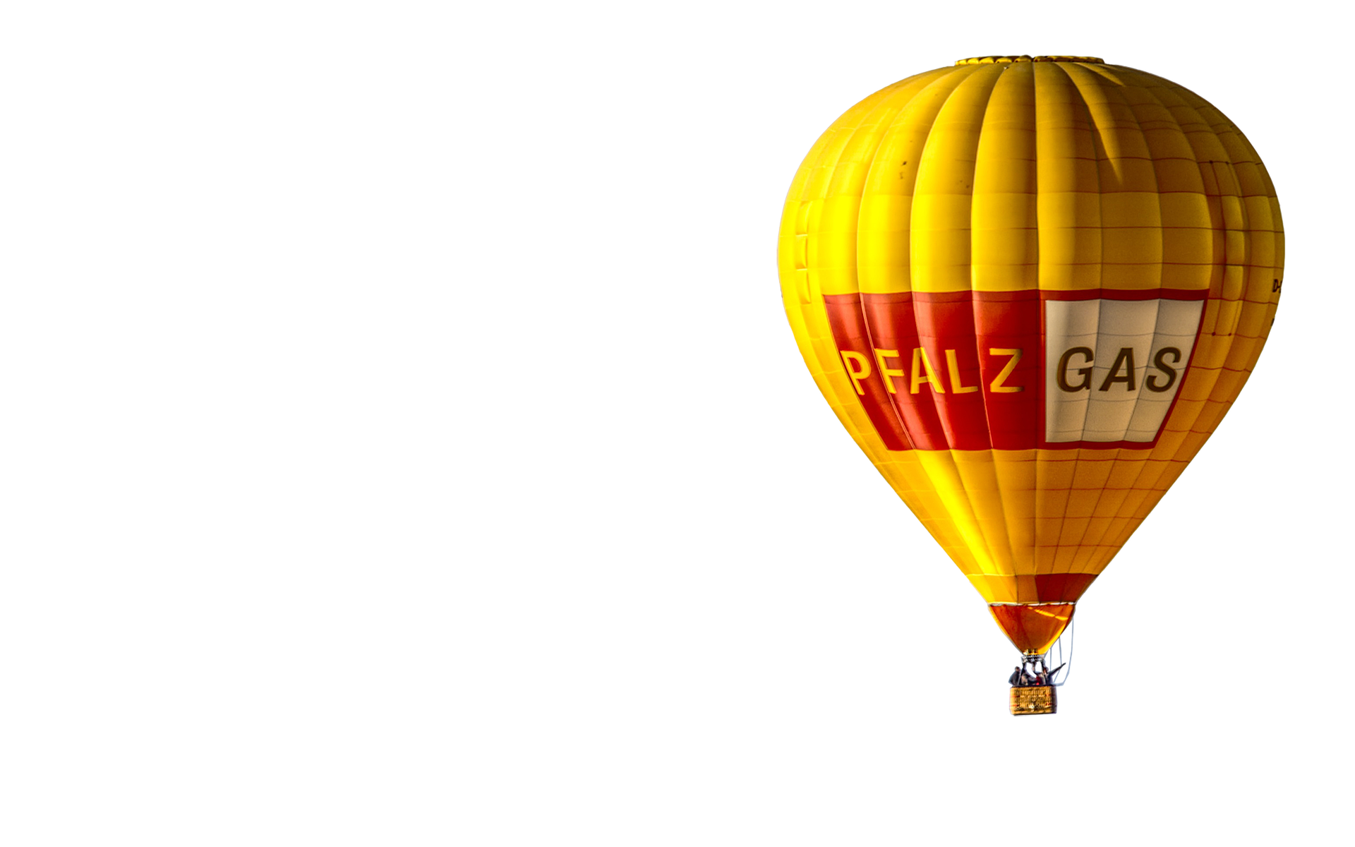 Yellow Hot Air Balloon Sky