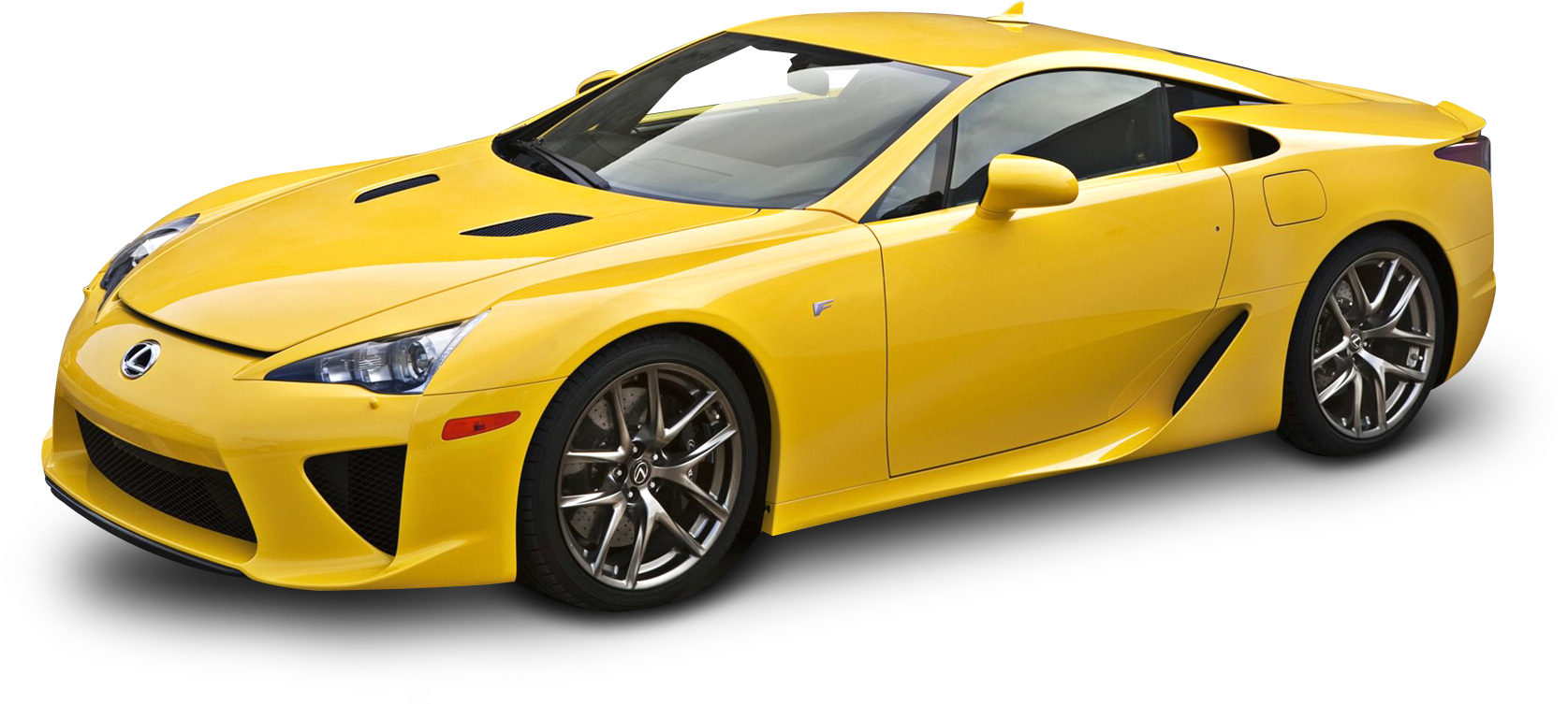 Yellow Lexus L F A Sports Car