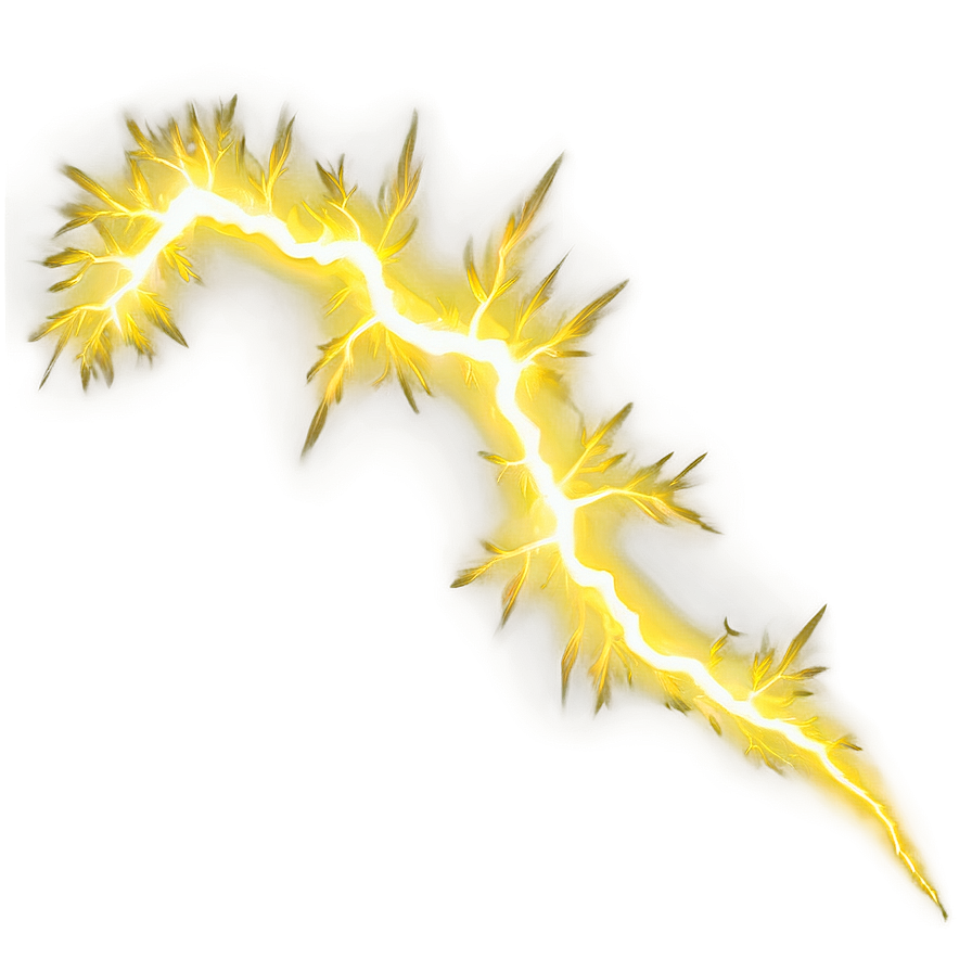 Yellow Lightning Arc Png 06132024