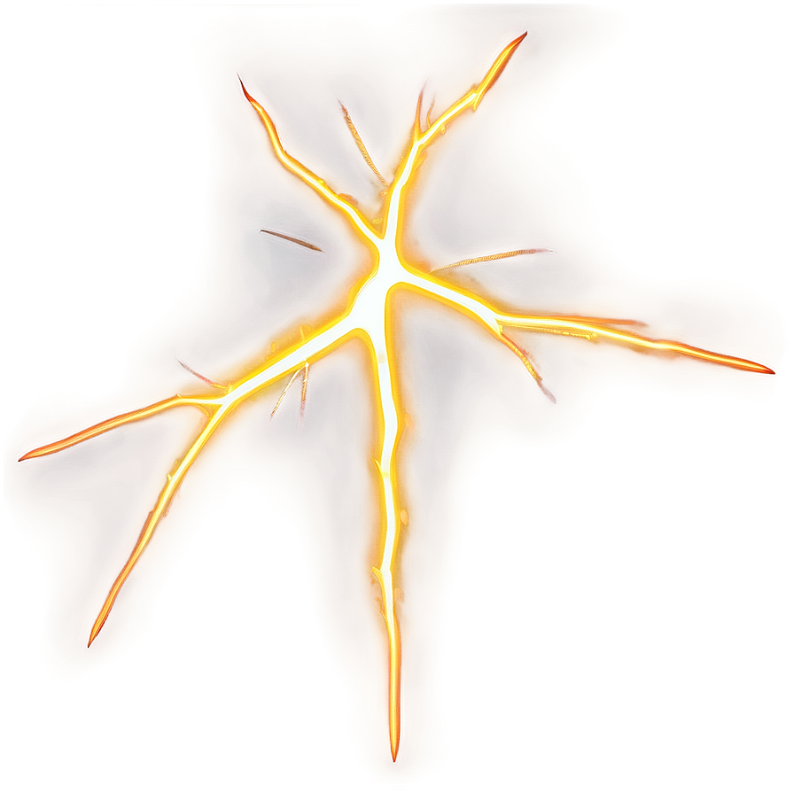 Yellow Lightning Beam Png 06132024