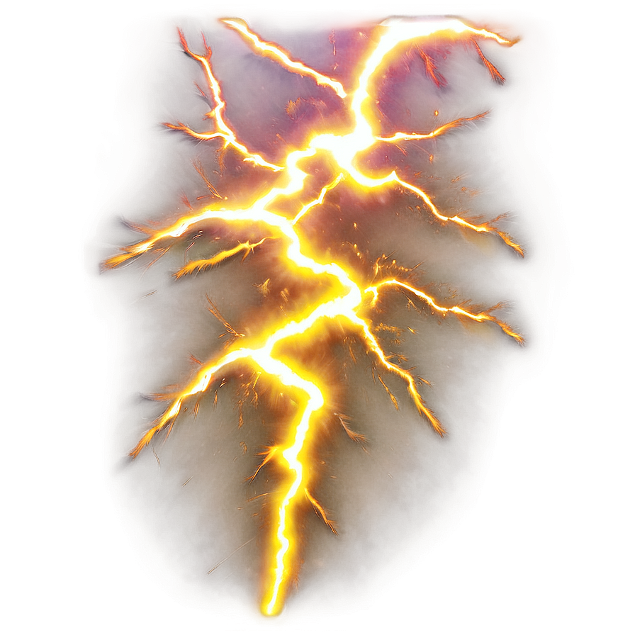 Yellow Lightning Blast Png 71