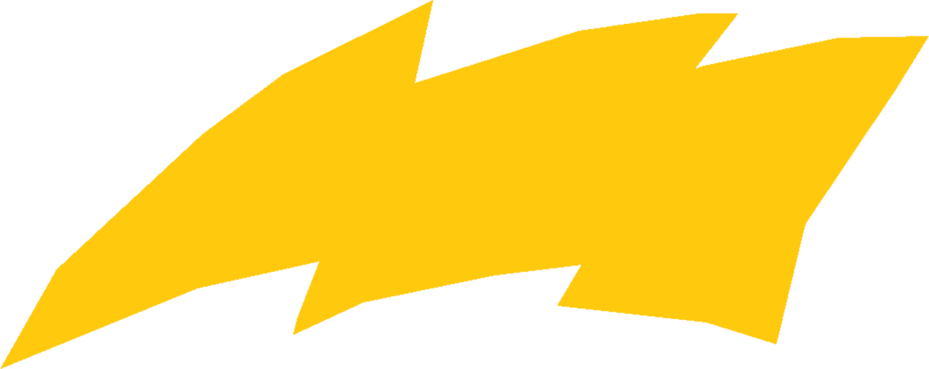 Yellow Lightning Bolt Graphic