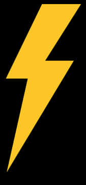 Yellow Lightning Bolt Graphic