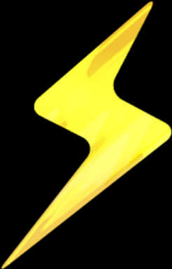 Yellow Lightning Bolt Illustration