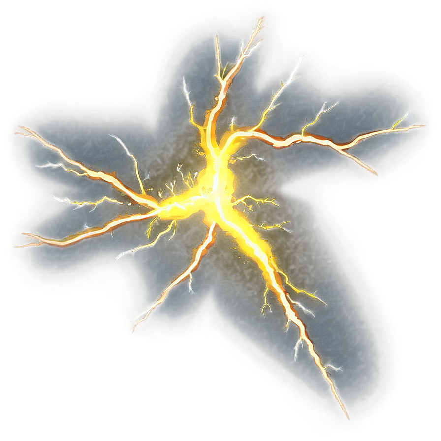 Yellow Lightning Power Png 10