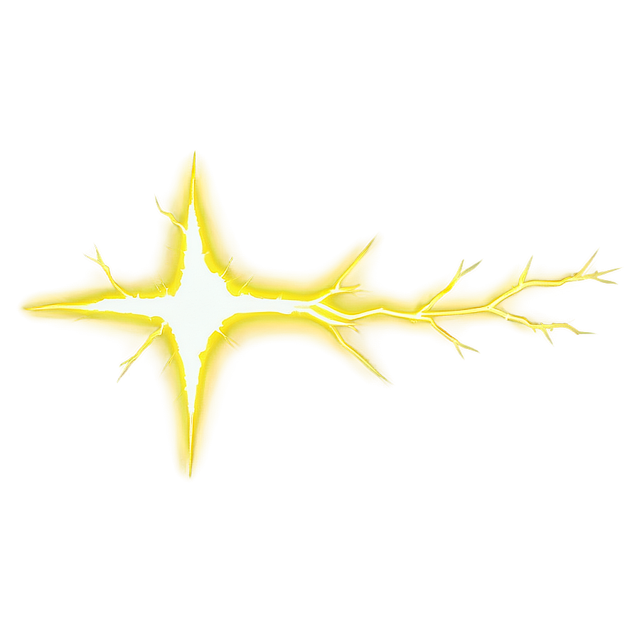 Yellow Lightning Ray Png Swh35