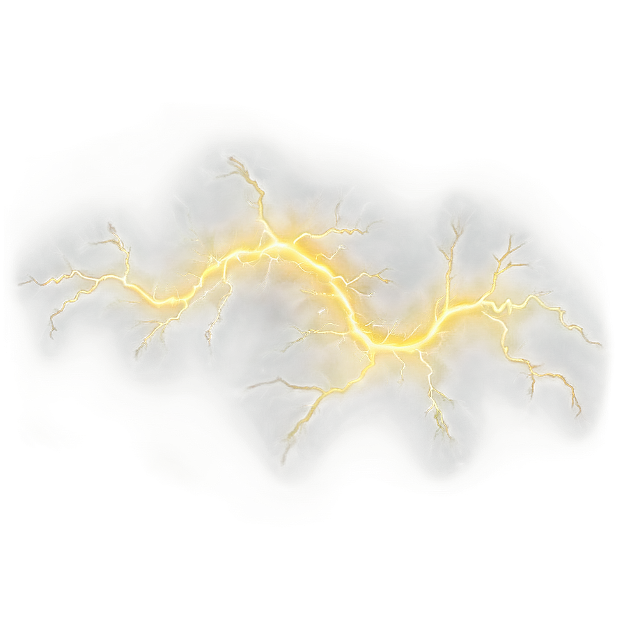 Yellow Lightning Wave Png 06132024