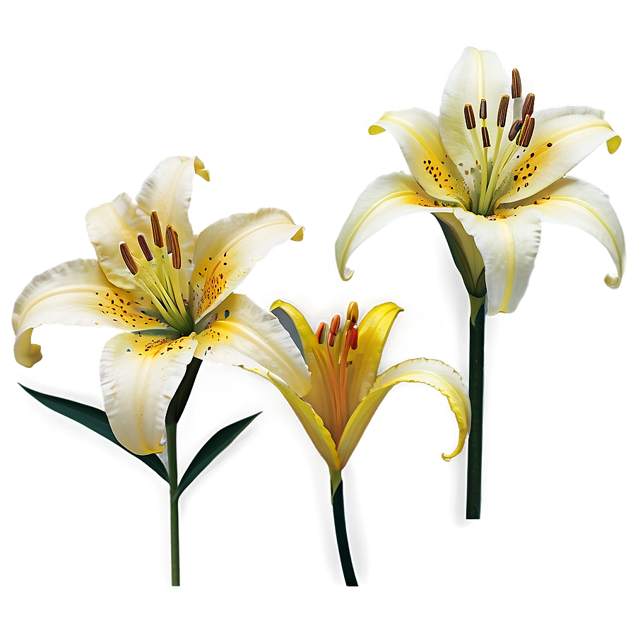 Yellow Lilies Png Qvj