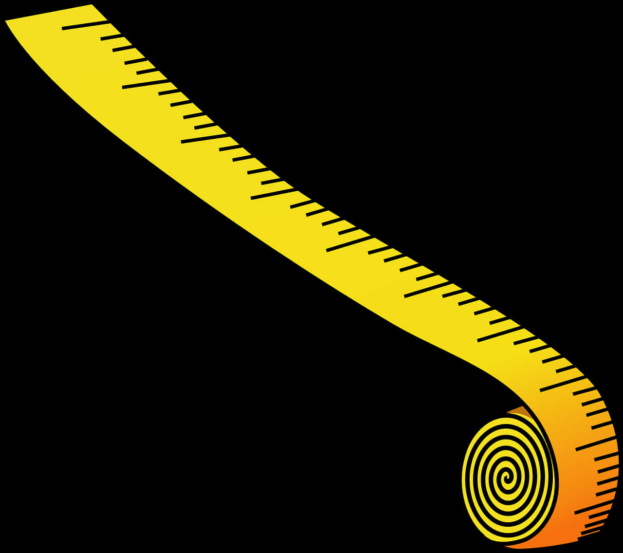 Yellow Measuring Tape Graphic