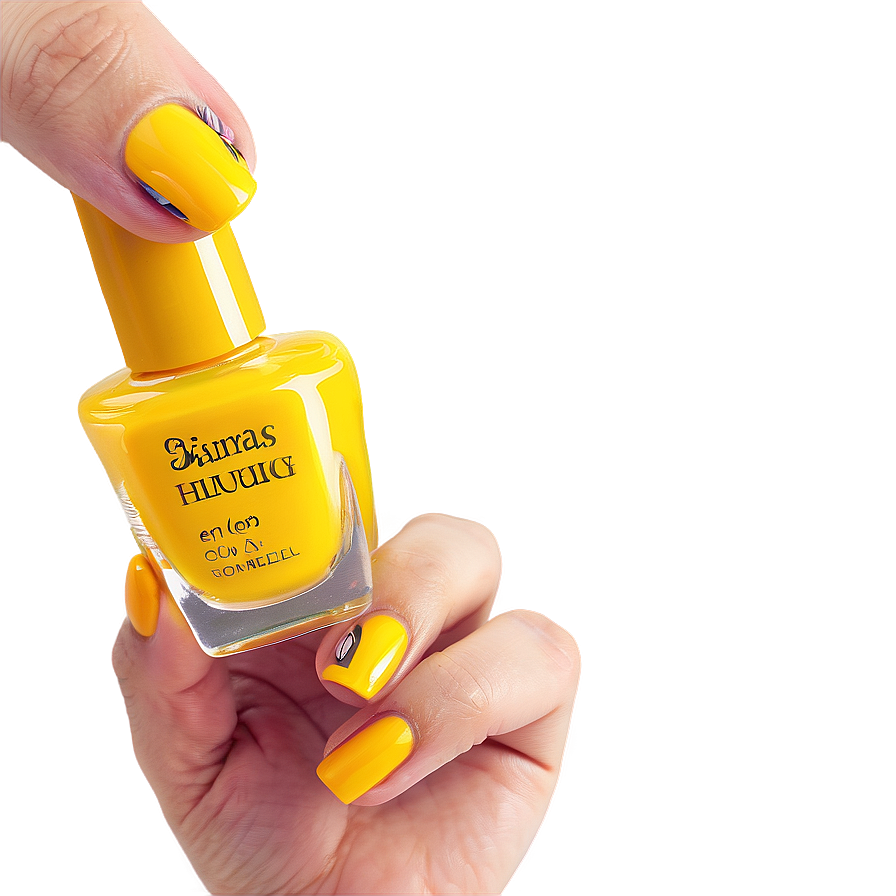 Yellow Nail Polish Png Fmp41